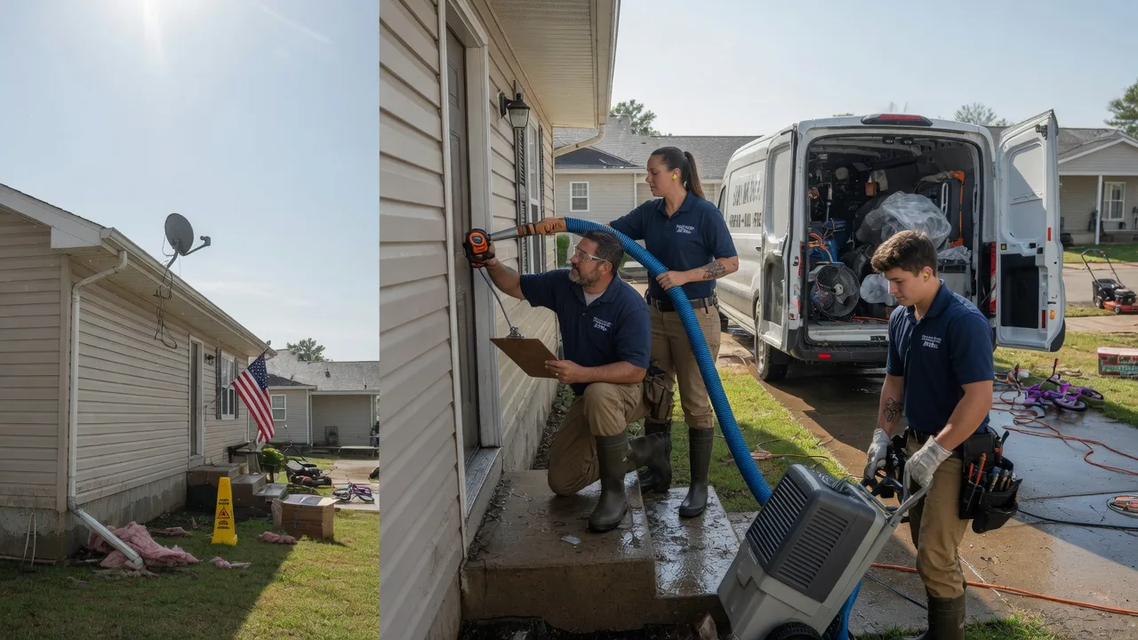 Ceiling Water Damage Restoration in Helenville, WI near me